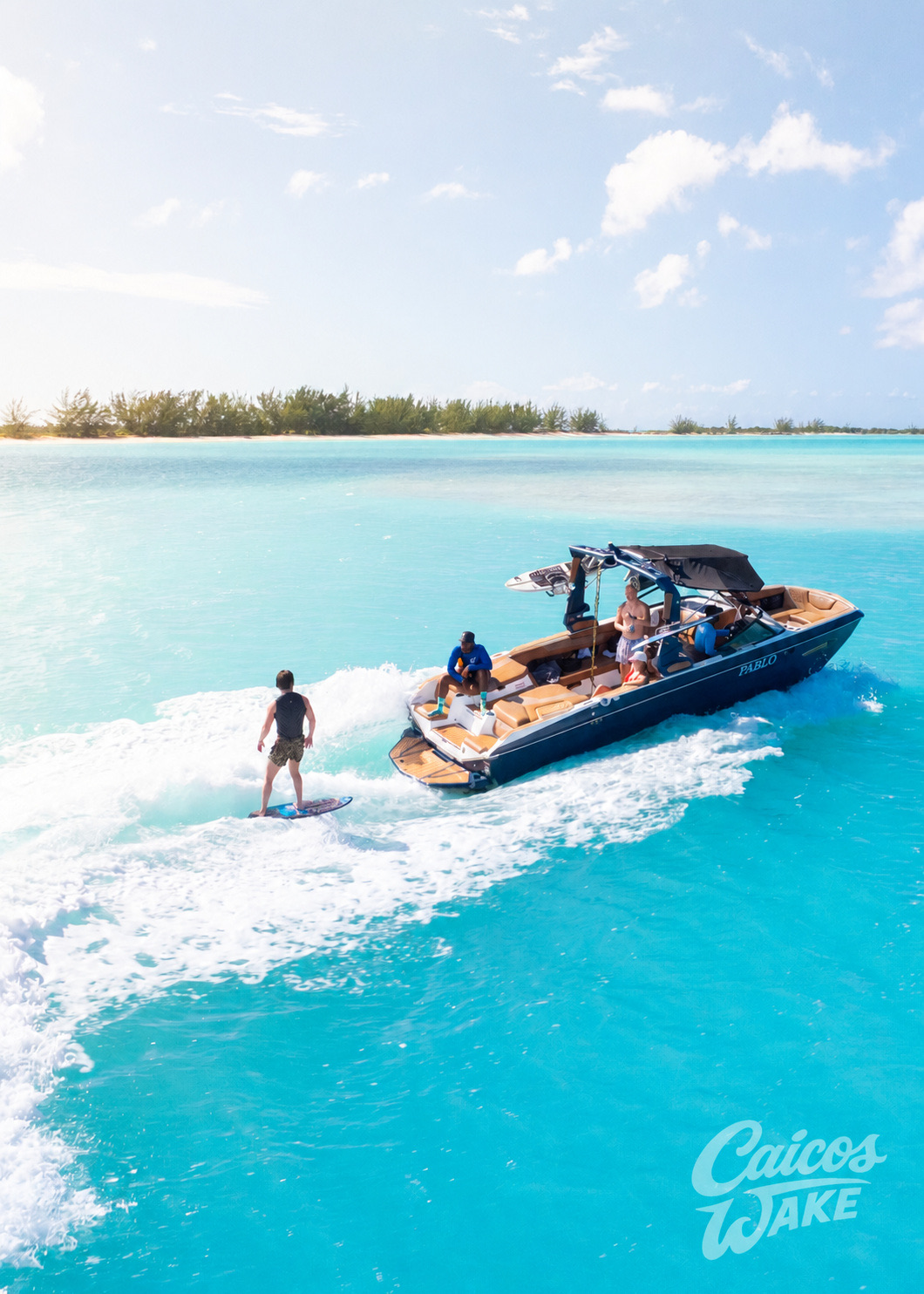 Premium Wake Boat private boat charter in Turks and Caicos