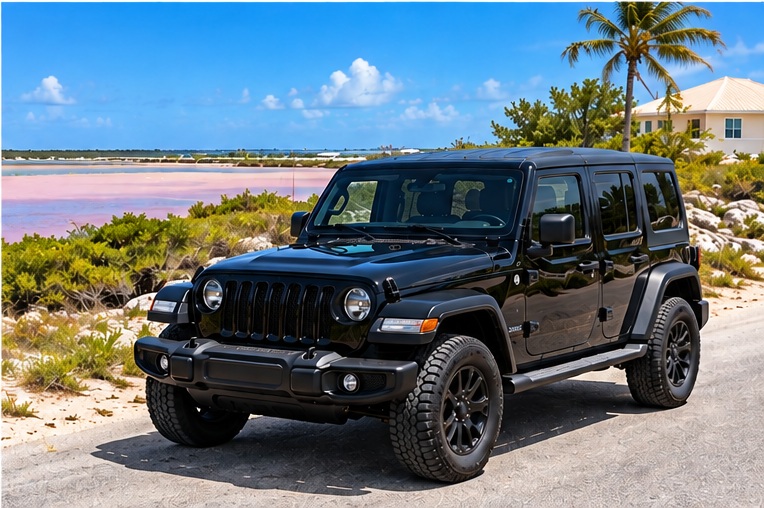 Black Jeep available for a private Grand Turk island tour